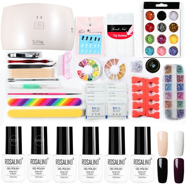 rosalind gel nail kits with lamp set for manicure semi permanent primer nail art base coat gel varnish hybrid tools
rosalind gel nail kits with lamp set for manicure semi permanent primer nail art base coat gel varnish hybrid tools