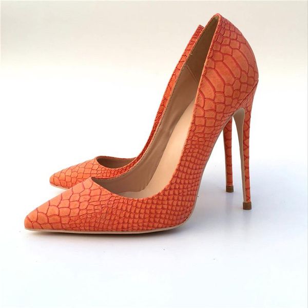 2019 fashion women wedding new orange leather python poined toes high heeled heels shoes stiletto heel shoes pumps 12cm 10cm, Black
2019 fashion women wedding new orange leather python poined toes high heeled heels shoes stiletto heel shoes pumps 12cm 10cm, Black