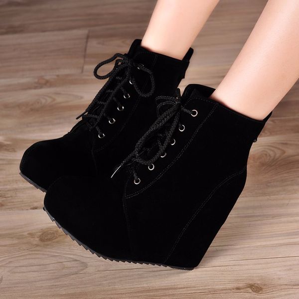 boots women big size autumn winter fleeces non-slip winter platform wedge ankle boots heels ladies shoes feminina botas mujer, Black
boots women big size autumn winter fleeces non-slip winter platform wedge ankle boots heels ladies shoes feminina botas mujer, Black