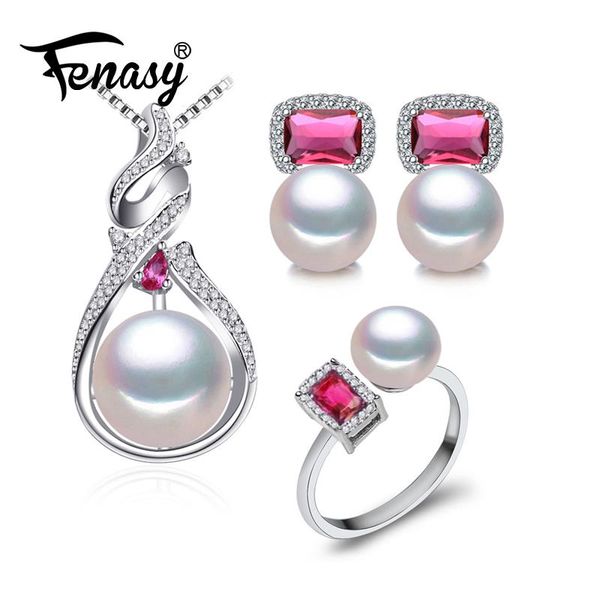 fenasy 925 sterling silver pearl jewelry sets for women natural stud earrings romantic pendant necklace wedding bridal set, Black
fenasy 925 sterling silver pearl jewelry sets for women natural stud earrings romantic pendant necklace wedding bridal set, Black