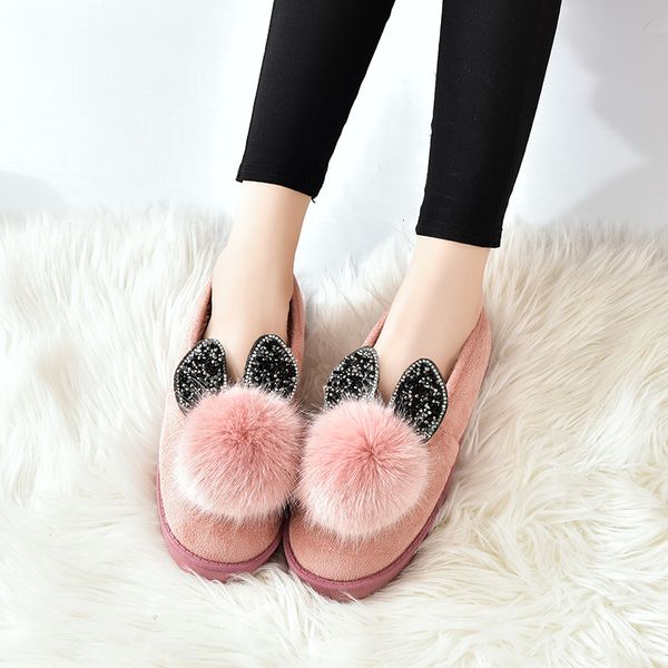furry cute mosaic rhinestone women's shoes 2019 winter short plush warm non-slip flat shoes, Black
furry cute mosaic rhinestone women's shoes 2019 winter short plush warm non-slip flat shoes, Black