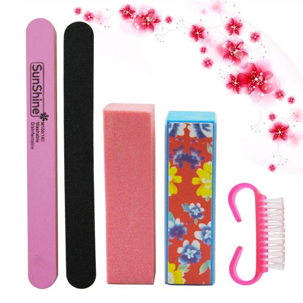 5pcs set nail file buffer sanding file nail tips polish buffer block cleaning brush files manicure tools kit for art
5pcs set nail file buffer sanding file nail tips polish buffer block cleaning brush files manicure tools kit for art