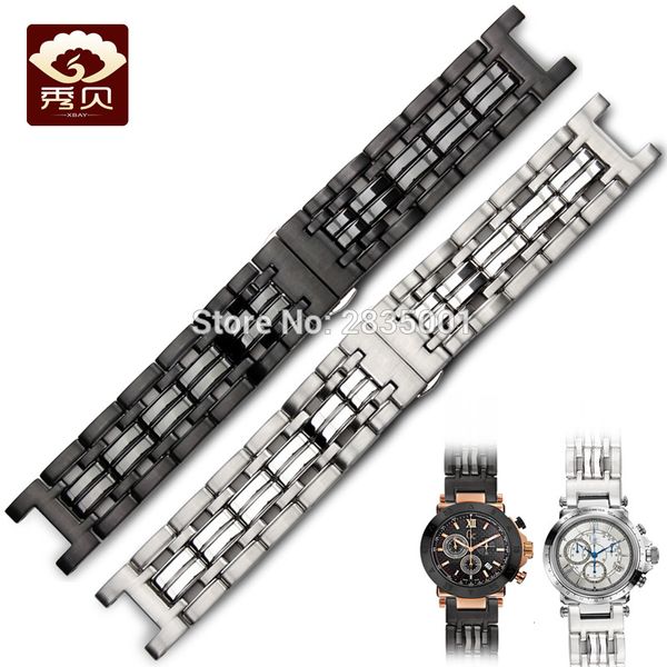 316l stainless steel watchband concave mouth 22*13mm silver black bracelets with push-button clasp for gc watches ing, Black;brown
316l stainless steel watchband concave mouth 22*13mm silver black bracelets with push-button clasp for gc watches ing, Black;brown