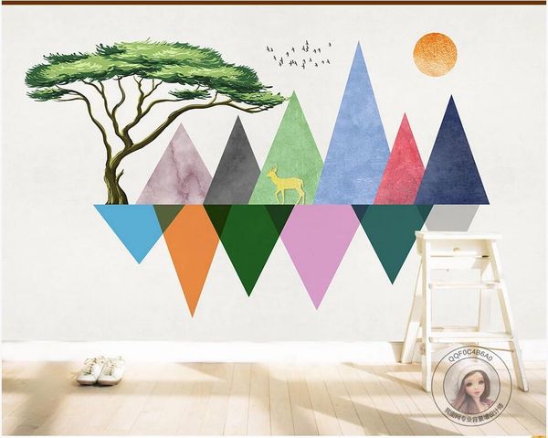 wdbh 3d wallpaper custom p nordic geometric mountain peak big tree elk tv sofa background wall home decor decoration painting
wdbh 3d wallpaper custom p nordic geometric mountain peak big tree elk tv sofa background wall home decor decoration painting
