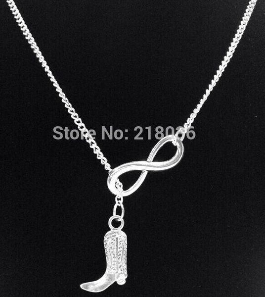 infinity cowgirl boots necklaces pendants charms choker sweater chain vintage silvers couple diy for woman jewelry brand l475, Silver
infinity cowgirl boots necklaces pendants charms choker sweater chain vintage silvers couple diy for woman jewelry brand l475, Silver