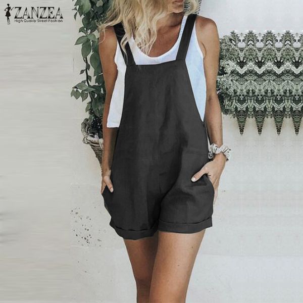 zanzea women summer jumpsuit 2019 fashion sleeveless macacao feminino bib overalls rompers short jumpsuits combinaison femme, Black;white
zanzea women summer jumpsuit 2019 fashion sleeveless macacao feminino bib overalls rompers short jumpsuits combinaison femme, Black;white