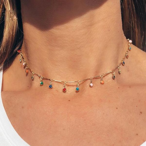 bohemian body chains golden necklace women collares charming colorful beads tassel choker handmade french collier jewelry, Golden;silver
bohemian body chains golden necklace women collares charming colorful beads tassel choker handmade french collier jewelry, Golden;silver