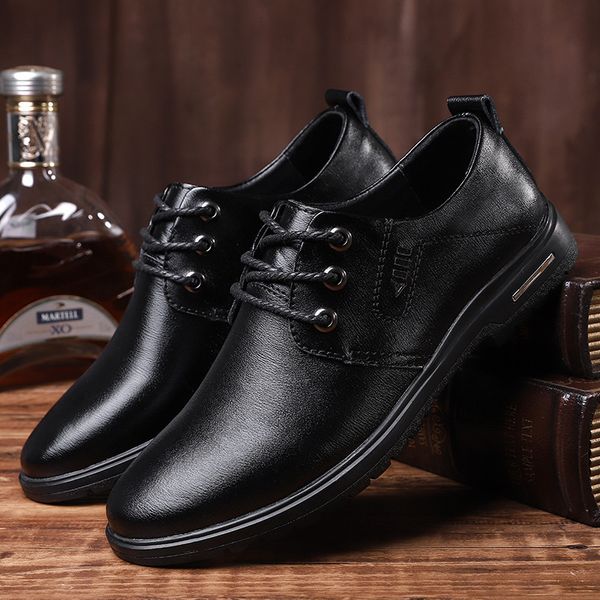 genuine leather men oxford shoes for men lace-up business dress shoes outdoor formal party wedding sapato social, Black
genuine leather men oxford shoes for men lace-up business dress shoes outdoor formal party wedding sapato social, Black