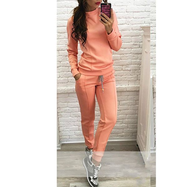 осень tracksuit с длинным рукавом твердые фуфайки повседневный set женская одежда 2 piece set топы + брюки спортивный костюм sj534v, White
осень tracksuit с длинным рукавом твердые фуфайки повседневный set женская одежда 2 piece set топы + брюки спортивный костюм sj534v, White