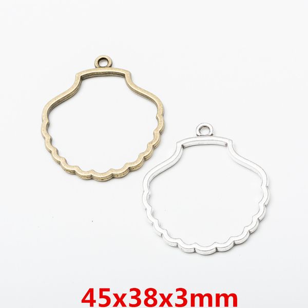 30pcs 45*38mm vintage bronze antique silver big hollow shell charms pendant for bracelet earring necklace diy jewelry making, Bronze;silver
30pcs 45*38mm vintage bronze antique silver big hollow shell charms pendant for bracelet earring necklace diy jewelry making, Bronze;silver