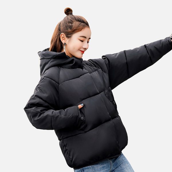 hooded parkas women 2019 winter warm plaid short coat single breasted long sleeve loose kroean student ladies parka, Black
hooded parkas women 2019 winter warm plaid short coat single breasted long sleeve loose kroean student ladies parka, Black