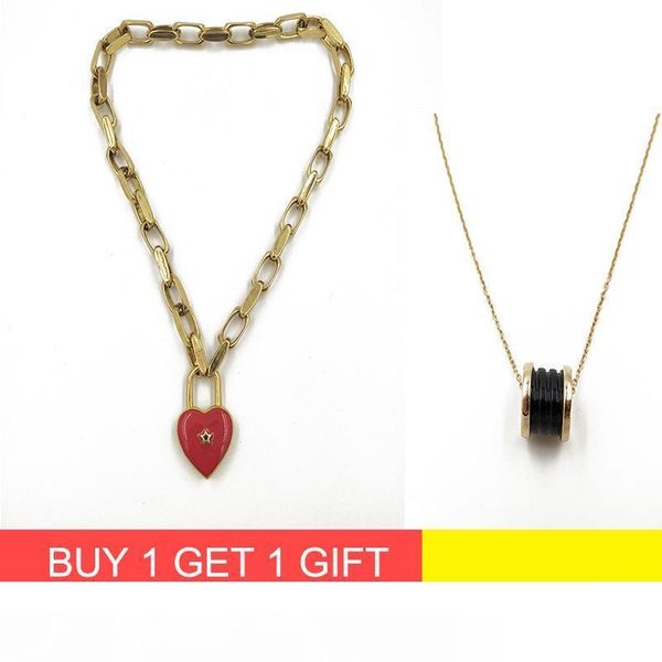 rongho vintage red heart chokers necklaces for women gold chain necklace femme star heart pendant necklace punk jewelry chunky necklace, Golden;silver
rongho vintage red heart chokers necklaces for women gold chain necklace femme star heart pendant necklace punk jewelry chunky necklace, Golden;silver