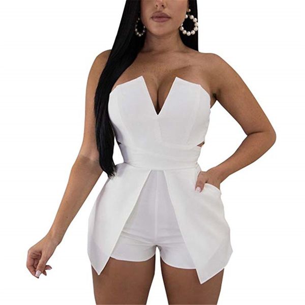 new women's jumpsuit summer tube strapless solid loose party beach split wide leg jumpsuits rompers solid women jumpsuit, Black;white
new women's jumpsuit summer tube strapless solid loose party beach split wide leg jumpsuits rompers solid women jumpsuit, Black;white