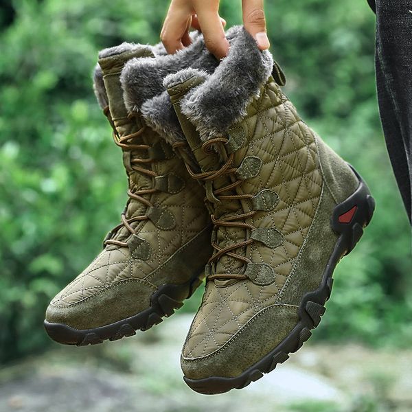 2019 fashion men's boots warm winter genuine leather fur sneakers snow and outdoor style waterproof shoes, Black
2019 fashion men's boots warm winter genuine leather fur sneakers snow and outdoor style waterproof shoes, Black