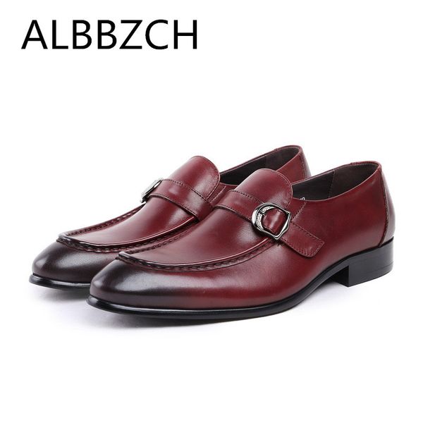genuine leather dress shoes men wedding shoes fashion buckle brand design quality cow leather casual pointed toes loafers, Black
genuine leather dress shoes men wedding shoes fashion buckle brand design quality cow leather casual pointed toes loafers, Black