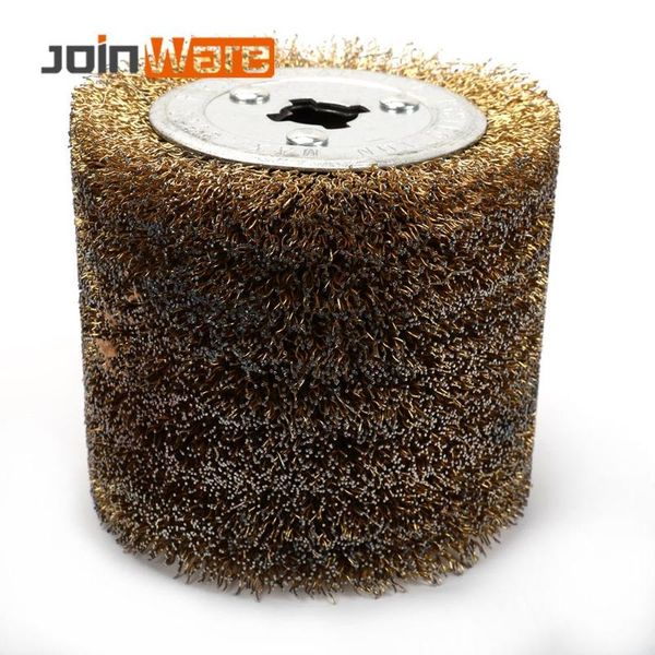 brushed brass wire wheel wood open paint polishing deburring wheel for electric striping machine 1pc
brushed brass wire wheel wood open paint polishing deburring wheel for electric striping machine 1pc
