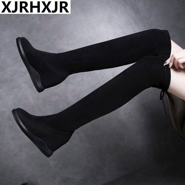 8cm hidden heel winter women shoes flock bootee woman 2019 women's winter shoes over the knee boots women platform shoe, Black
8cm hidden heel winter women shoes flock bootee woman 2019 women's winter shoes over the knee boots women platform shoe, Black