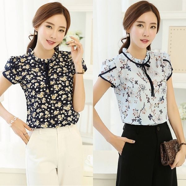 blouses for women designer summer 2019 vintage fashion qualities women short sleeve ruffled neck floral shirt party casual slim, White
blouses for women designer summer 2019 vintage fashion qualities women short sleeve ruffled neck floral shirt party casual slim, White