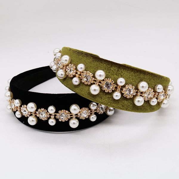 korean trendy baroque flower velvet hairband pearl tiara crystal headband charms bridal rhinestone party hair jewelry accessorie, Golden;white
korean trendy baroque flower velvet hairband pearl tiara crystal headband charms bridal rhinestone party hair jewelry accessorie, Golden;white