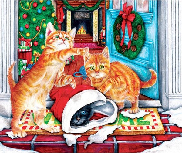 Full Square/Round Drill 5D DIY Diamond Painting "Christmas cat" Embroidery Cross Stitch Mosaic Home Decor Art Experience toys Gift A0361
Full Square/Round Drill 5D DIY Diamond Painting "Christmas cat" Embroidery Cross Stitch Mosaic Home Decor Art Experience toys Gift A0361