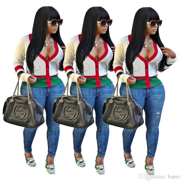 глубокий v шеи кардиган полосатые женщин топы с длинным рукавом sexy ladies tshirts с карманами женский одежда, White
глубокий v шеи кардиган полосатые женщин топы с длинным рукавом sexy ladies tshirts с карманами женский одежда, White