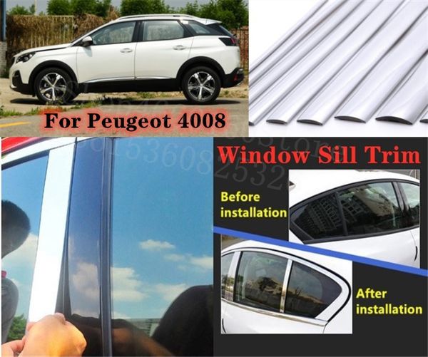 puou high-quality car full window pillar trim cover stainless steel chrome decoration for 4008 car styling
puou high-quality car full window pillar trim cover stainless steel chrome decoration for 4008 car styling
