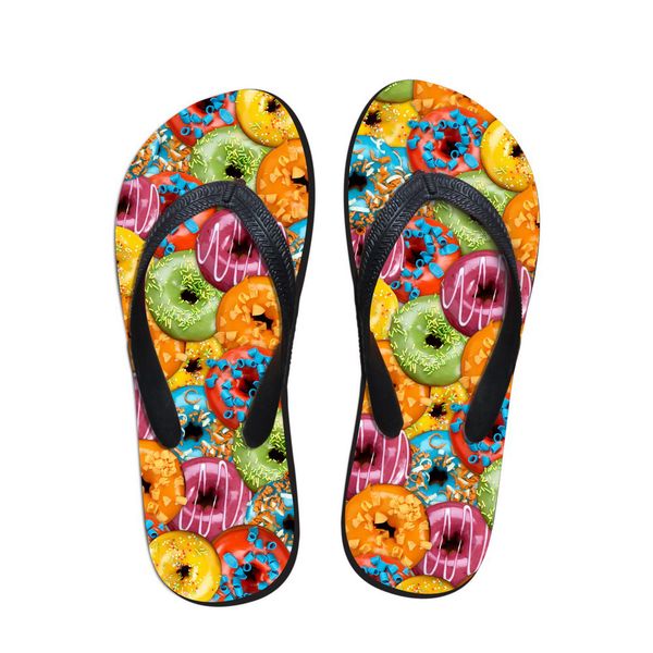 customized 3d donuts pattern flip flops woman summer house slippers fashion women flats beach flipflops non-slip lady soft shoe, Black
customized 3d donuts pattern flip flops woman summer house slippers fashion women flats beach flipflops non-slip lady soft shoe, Black