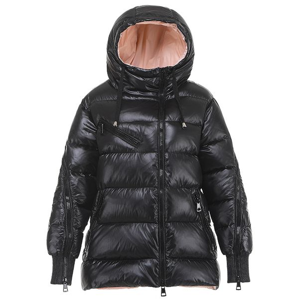 down jacket korea style 2019 new autumn and winter casual slim long sleeve hooded duck down jacket female thick coat ns1309, Black
down jacket korea style 2019 new autumn and winter casual slim long sleeve hooded duck down jacket female thick coat ns1309, Black