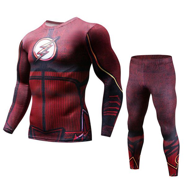 red flash running set men new compression men's sport suits quick dry running sets joggers training suit gym tracksuits, Black;blue
red flash running set men new compression men's sport suits quick dry running sets joggers training suit gym tracksuits, Black;blue