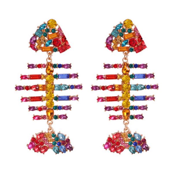exaggerated big-name full diamond fish bone diamond earrings women's fashion super cute personality net red jewelry street shoot catwal, Silver
exaggerated big-name full diamond fish bone diamond earrings women's fashion super cute personality net red jewelry street shoot catwal, Silver