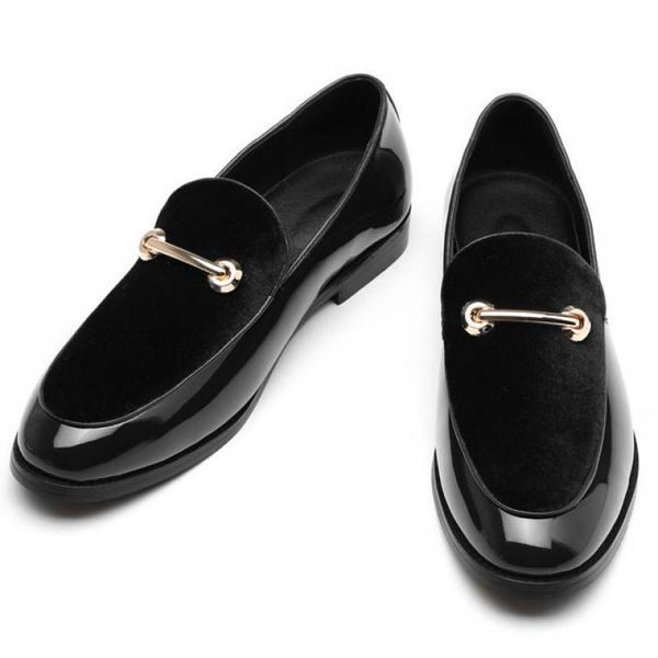 37~48 plus size mens red bottoms formal shoes suede patent leather metallic loafer men pointed toe slip on dress weddings shoes, Black
37~48 plus size mens red bottoms formal shoes suede patent leather metallic loafer men pointed toe slip on dress weddings shoes, Black