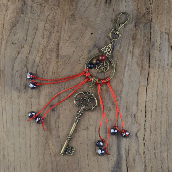 witches bells keychain witch decor magic home protection occult decor good luck banish evil wiccan feng shui jewelry, Silver
witches bells keychain witch decor magic home protection occult decor good luck banish evil wiccan feng shui jewelry, Silver