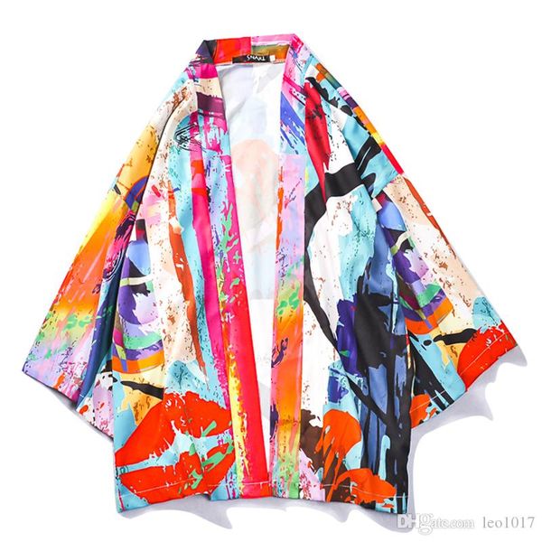 graffitti open stitch kimono men 2019 summer new street men's shirt three quarter sleeve shirts for men
graffitti open stitch kimono men 2019 summer new street men's shirt three quarter sleeve shirts for men
