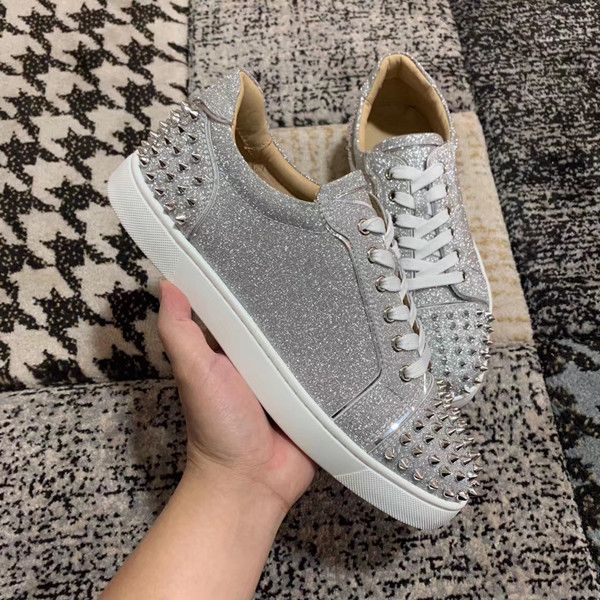 new designer luxury red bottoms shoes men women fashion low spikes studded fats sneakers party wedding red bottom shoes, Black
new designer luxury red bottoms shoes men women fashion low spikes studded fats sneakers party wedding red bottom shoes, Black