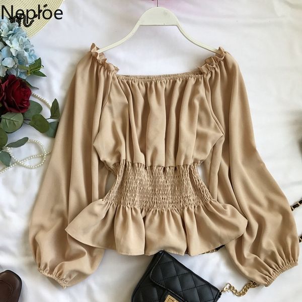 neploe chiffon women shirts fashion new salsh neck lantern sleeve blouse summer 2019 korean slim waist ruffles blusa 44183, White
neploe chiffon women shirts fashion new salsh neck lantern sleeve blouse summer 2019 korean slim waist ruffles blusa 44183, White