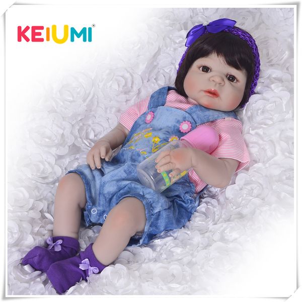 keiumi new arrival baby girl reborn dolls kids toy full silicone vinyl 23'' 57 cm real life baby reborn doll collection t200209 
keiumi new arrival baby girl reborn dolls kids toy full silicone vinyl 23'' 57 cm real life baby reborn doll collection t200209