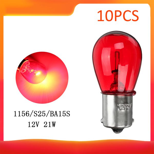 10pcs 1156 red 12v 21w ba15s light bulb auto car brake ssignal turn tail lamp car accessories 
10pcs 1156 red 12v 21w ba15s light bulb auto car brake ssignal turn tail lamp car accessories