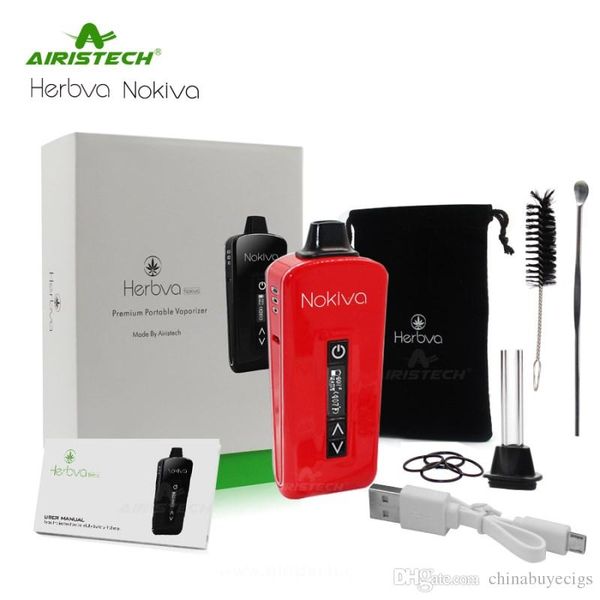 Original Airis Herbva Nokiva Vaporizer Ceramic Donut Coil chamber Dry Herb Vaporizer Big OLED Display 2200mah Temperature Control Herbal Pen
Original Airis Herbva Nokiva Vaporizer Ceramic Donut Coil chamber Dry Herb Vaporizer Big OLED Display 2200mah Temperature Control Herbal Pen