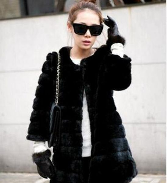 vetement women's winter 2019 new overcoat artificial fur coat fur femme jacket with cap harajuku mink outwear ar88, Black
vetement women's winter 2019 new overcoat artificial fur coat fur femme jacket with cap harajuku mink outwear ar88, Black