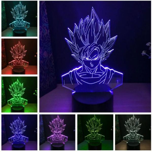 Wholesale Dragon Ball Super Saiyan God Goku Action Figures 3D Illusion Table Lamp 7 Color Changing Night Light Boys Child Kids Baby Gifts
Wholesale Dragon Ball Super Saiyan God Goku Action Figures 3D Illusion Table Lamp 7 Color Changing Night Light Boys Child Kids Baby Gifts