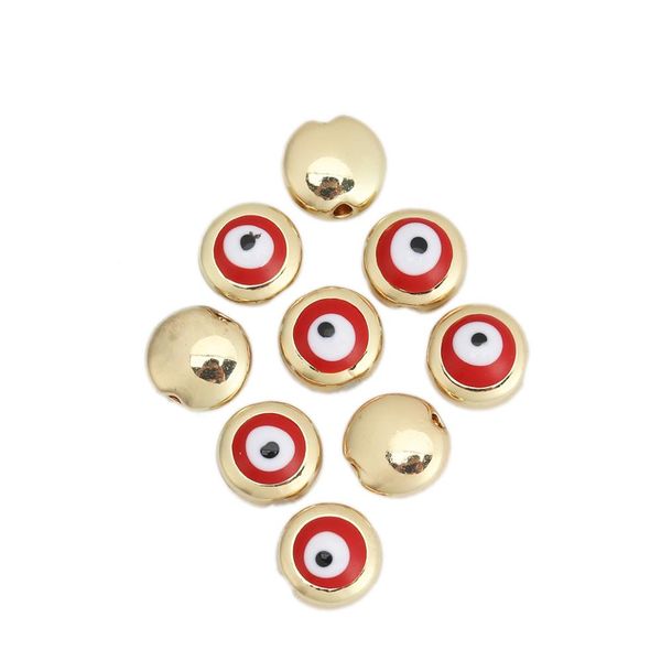 doreenbeads fashion zinc based alloy spacer beads round gold colorful evil eye pattern enamel diy charms about 8mm dia., 10 pcs
doreenbeads fashion zinc based alloy spacer beads round gold colorful evil eye pattern enamel diy charms about 8mm dia., 10 pcs