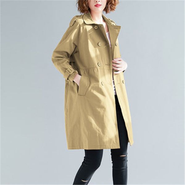 fashion windbreaker women 2019 spring autumn new korean loose large size women's casual long trench coat x601, Tan;black
fashion windbreaker women 2019 spring autumn new korean loose large size women's casual long trench coat x601, Tan;black
