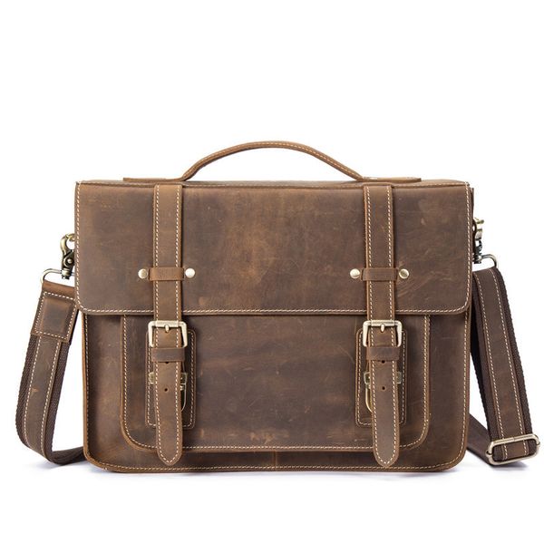 high grade crazy horse leather men briefcase vintage genuine leather handbags
high grade crazy horse leather men briefcase vintage genuine leather handbags