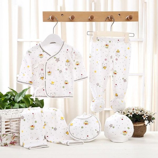 5pcs soft infant suit comfortable newborn clothing cartoon print pure cotton underwear baby boys girls suit 3 months baby set, White
5pcs soft infant suit comfortable newborn clothing cartoon print pure cotton underwear baby boys girls suit 3 months baby set, White