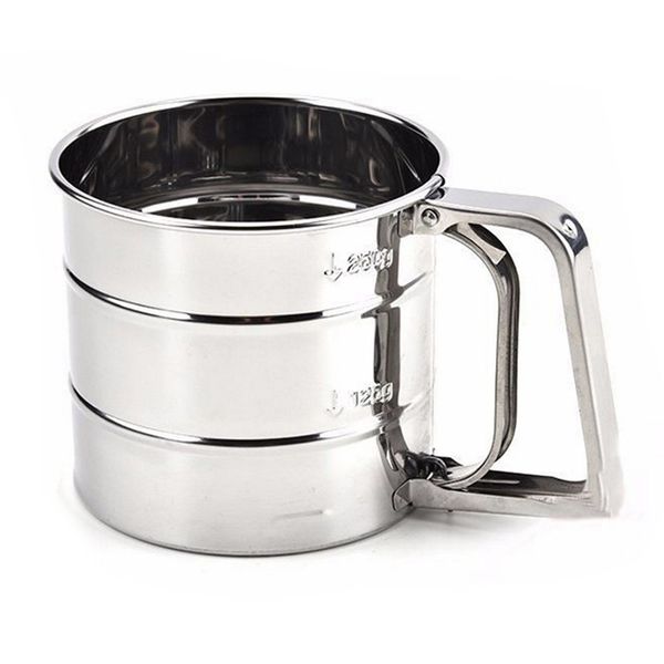 stainless steel hand-held fine mesh flour thickening manual frosting sieve baking tools
stainless steel hand-held fine mesh flour thickening manual frosting sieve baking tools