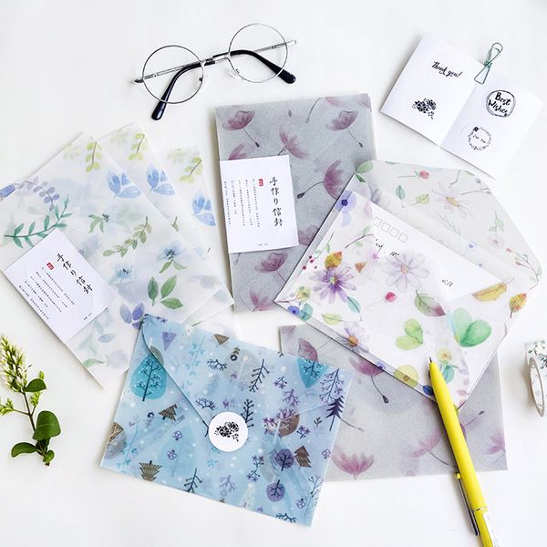 3 envelopes/pack novelty flower and nature series parchment paper envelope for gift korean stationery
3 envelopes/pack novelty flower and nature series parchment paper envelope for gift korean stationery