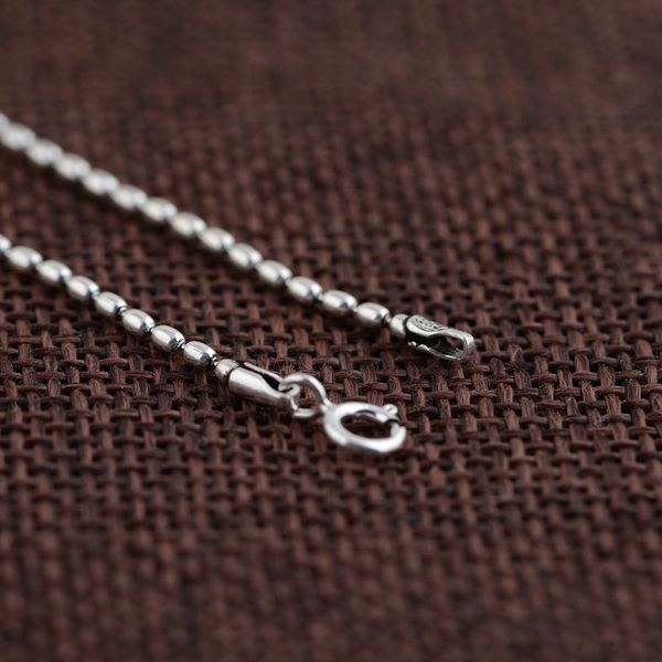 925 silver chain for women men accessorice s925 thai 2mm 40cm to 60cm oval bead chains solid silver jewelry making necklaces
925 silver chain for women men accessorice s925 thai 2mm 40cm to 60cm oval bead chains solid silver jewelry making necklaces