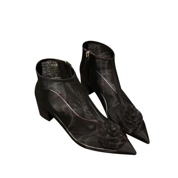 transparent mesh clear women boots muffin heel zip runway shoes zip female mid-calf boots casual 2020 new designer, Black
transparent mesh clear women boots muffin heel zip runway shoes zip female mid-calf boots casual 2020 new designer, Black
