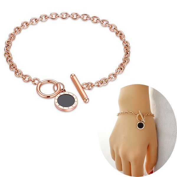 girls roman numerals stainless steel charm bracelet cuff bangle lolita link chain bracelets rose gold wristlet romantic xmas gift, Black
girls roman numerals stainless steel charm bracelet cuff bangle lolita link chain bracelets rose gold wristlet romantic xmas gift, Black