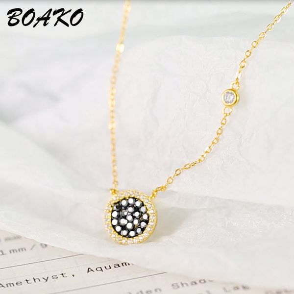boako gold color round necklaces & pendants for women micro pave rhinestone crystal choker necklace 925 sterling silver jewelry
boako gold color round necklaces & pendants for women micro pave rhinestone crystal choker necklace 925 sterling silver jewelry